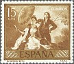 Spain 1958 Goya 10 CTS Ocre Edifil 1210. España 1958 1210. Uploaded by susofe